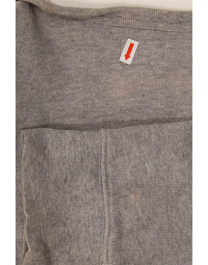 LEVI'S Mens Loose Fit Graphic Sweatshirt Jumper Large Grey Cotton