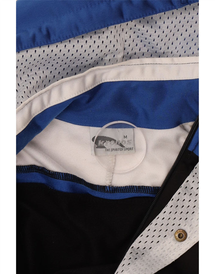 Kronos Herren-Trainingsanzug mit Kapuze, Oberjacke, mittelschwarzes Farbblock-Polyester