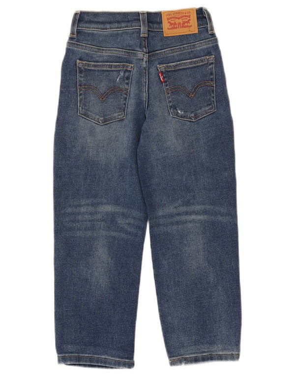 Levi's Mädchen-Jeans mit lockerer Passform und schmal zulaufendem Bein, 5–6 Jahre, W22, L19, blaue Baumwolle