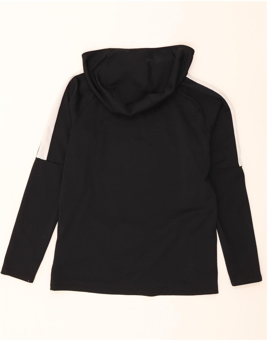 Nike Herren Dri Fit Kapuzenoberteil, langärmlig, mittelschwarzes Farbblock-Polyester