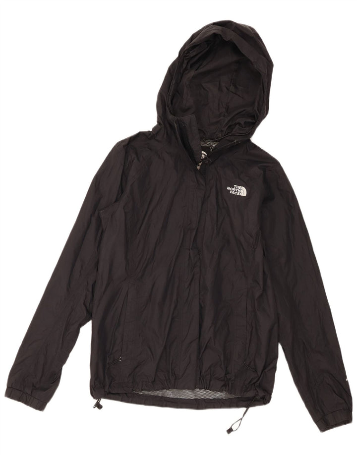 The North Face Damen-Regenjacke mit Kapuze, UK 10, Größe S, schwarzes Nylon