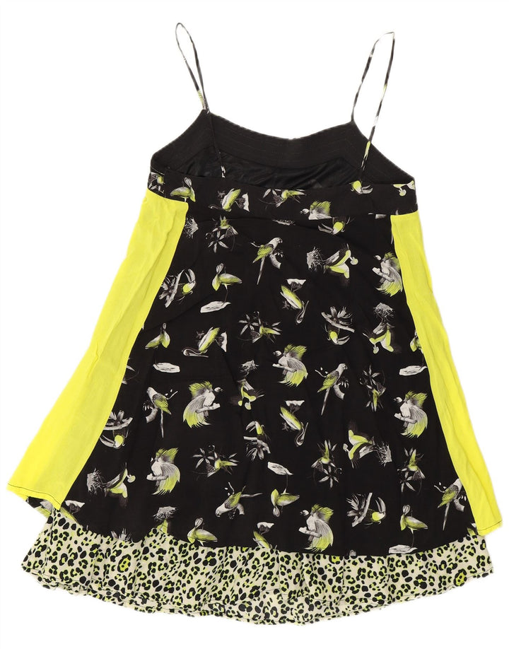 Zara Damen-Unterkleid mit abstraktem Muster, Gr. 8, klein, mehrfarbig