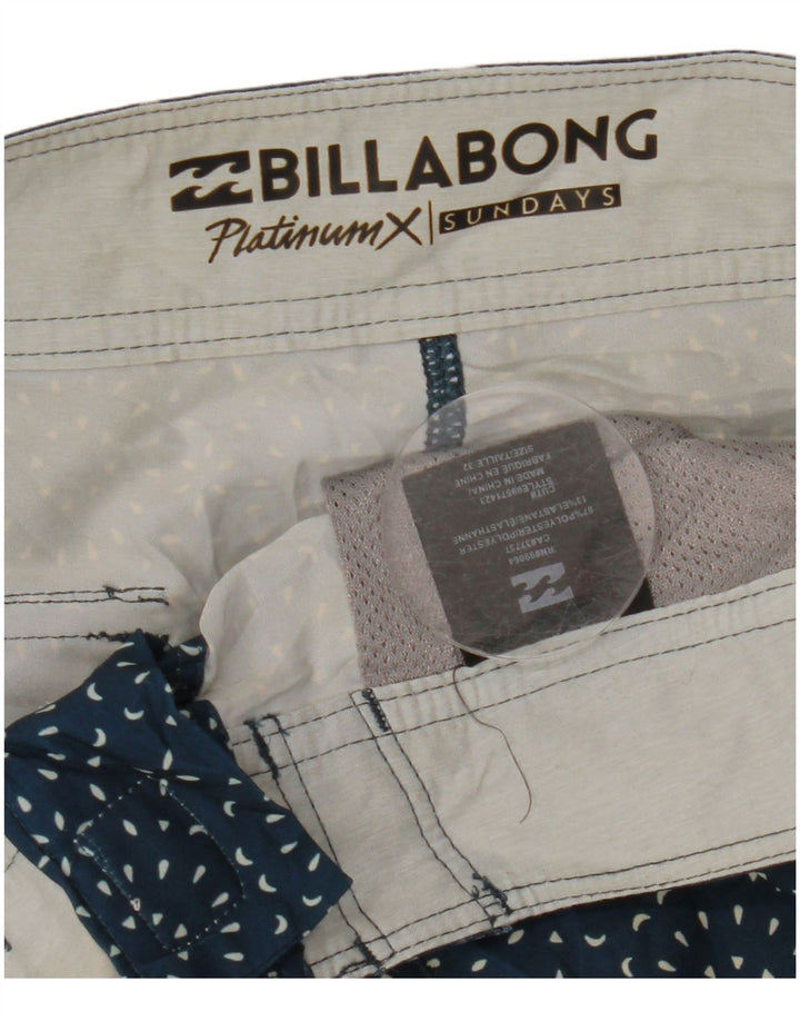 BILLABONG Herren-Badeshorts, mittelgroß, marineblau gepunktetes Polyester