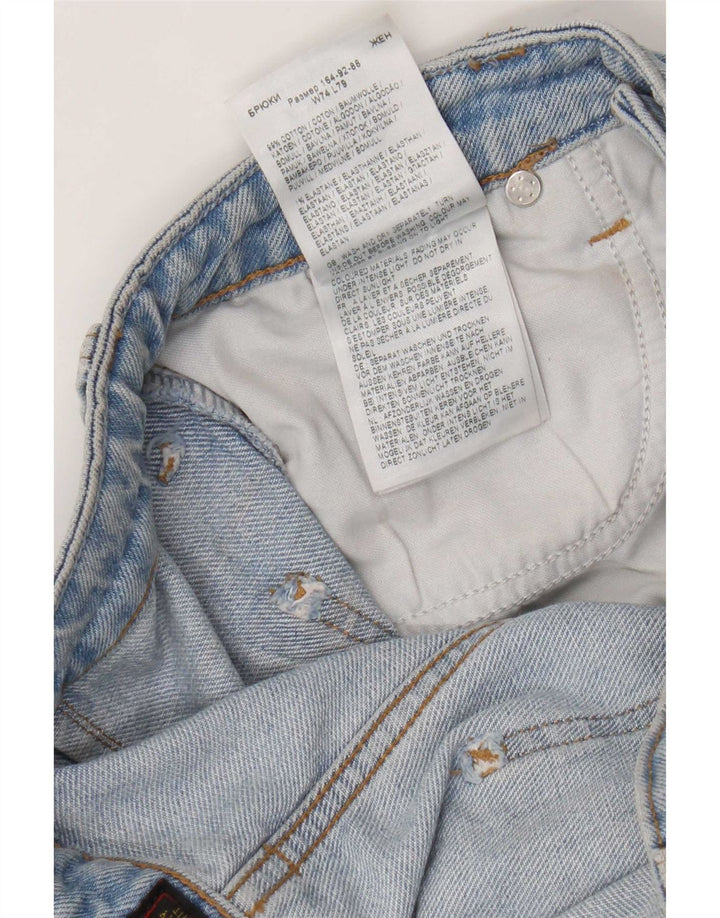 Lee Damen Stella Wide Leg Jeans W29 L31 Blaue Baumwolle