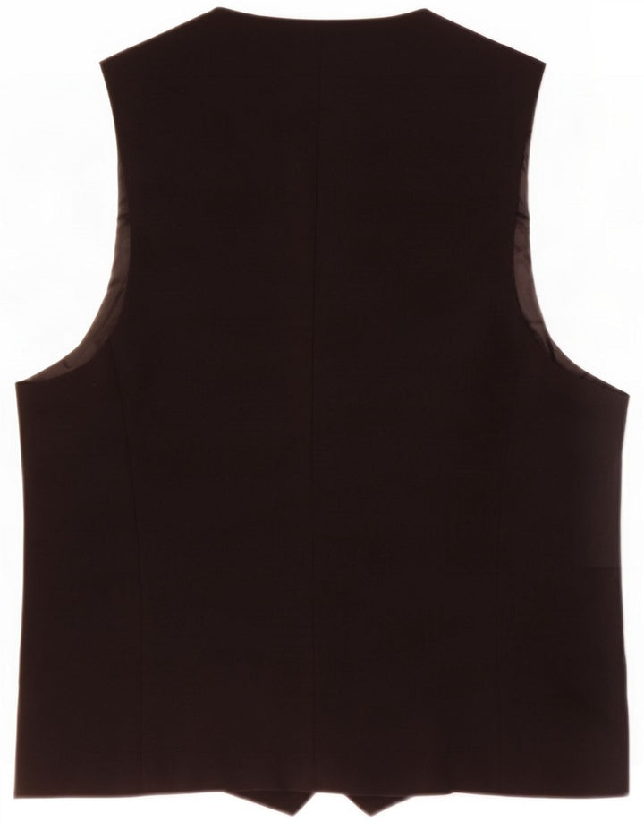 Zara Damen Weste UK 10 Small Schwarz Polyester