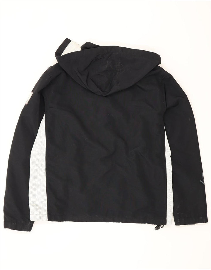 Murphy & Nye Herren-Regenjacke mit grafischer Kapuze, Gr. 36, Größe S, Schwarz, Farbblock