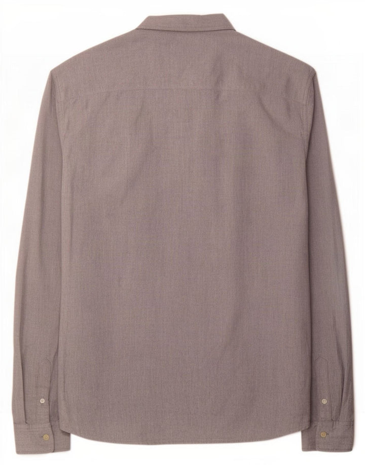 All Saints Herrenhemd XL Grau Baumwolle