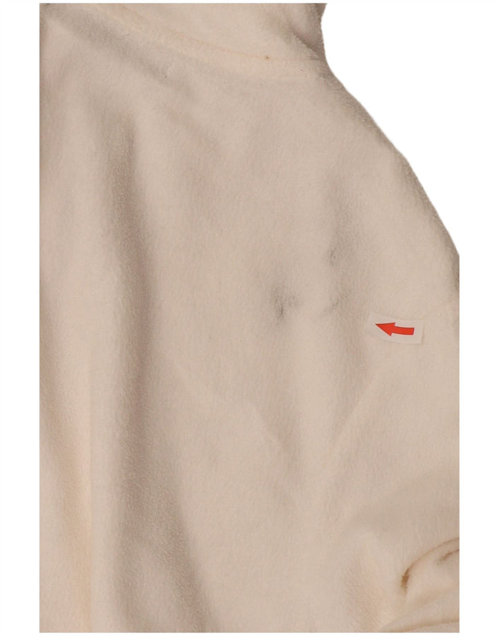 Marks & Spencer Damen Fleecejacke UK 12 Medium Off White Polyester