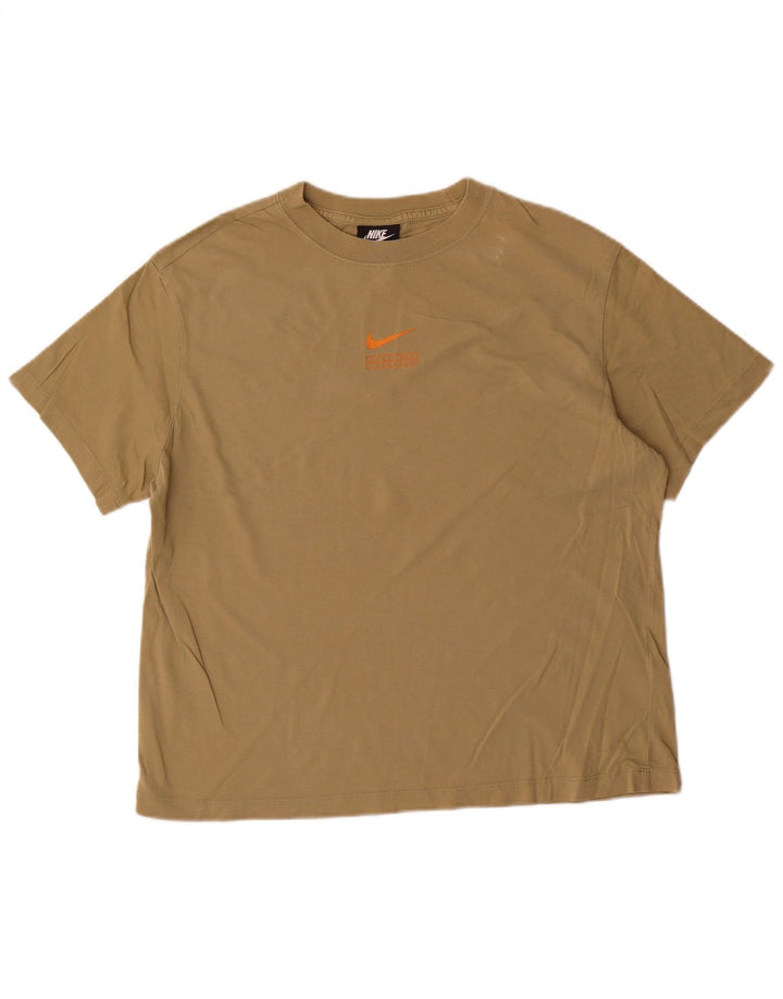 Nike Herren-T-Shirt mit Grafik, Größe S, Khaki, Baumwolle