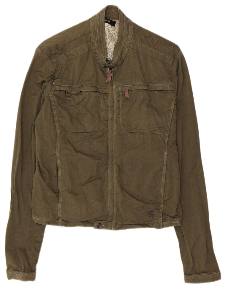 Datch Herren-Utility-Jacke, UK 38, mittlere Khaki-Baumwolle