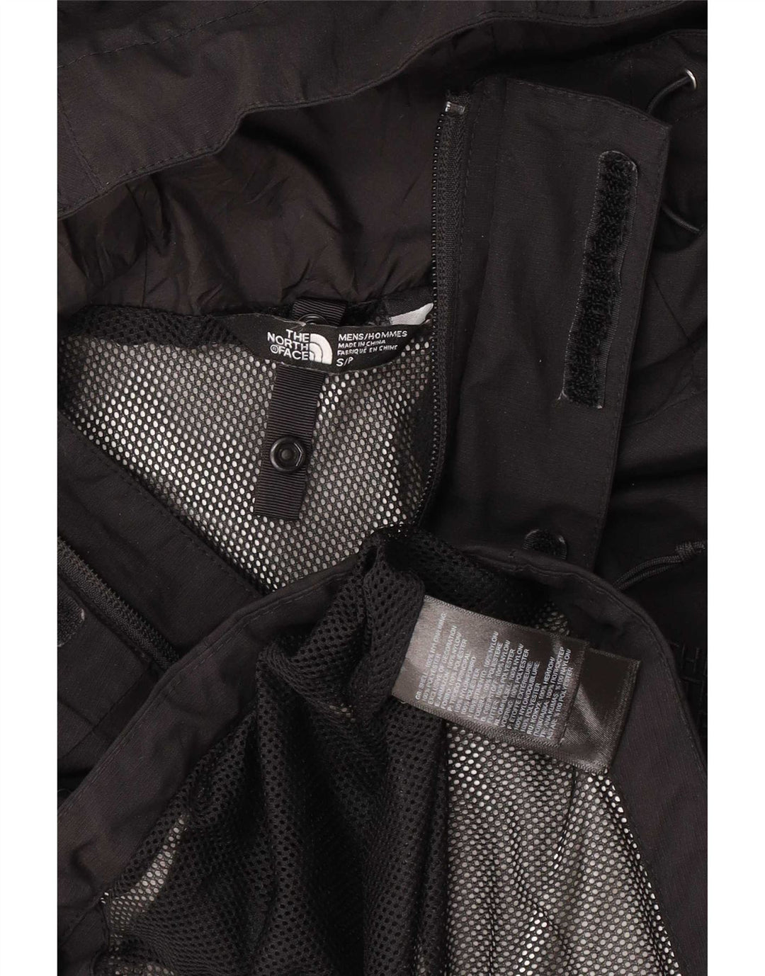 The North Face Herren-Regenjacke mit Kapuze, UK 36, Small, schwarzes Nylon