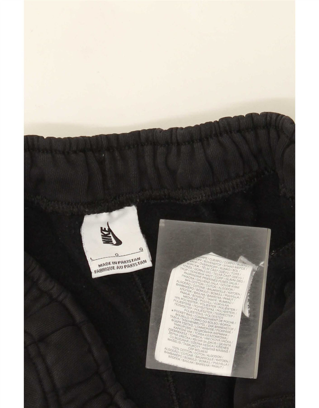 Nike Herren-Trainingshose, Jogginghose, Größe L, Schwarz, Baumwolle