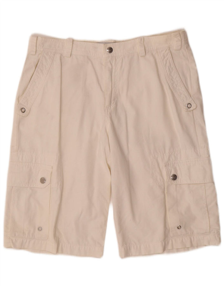 Sergio Tacchini Herren Cargoshorts W32 Medium Weiß