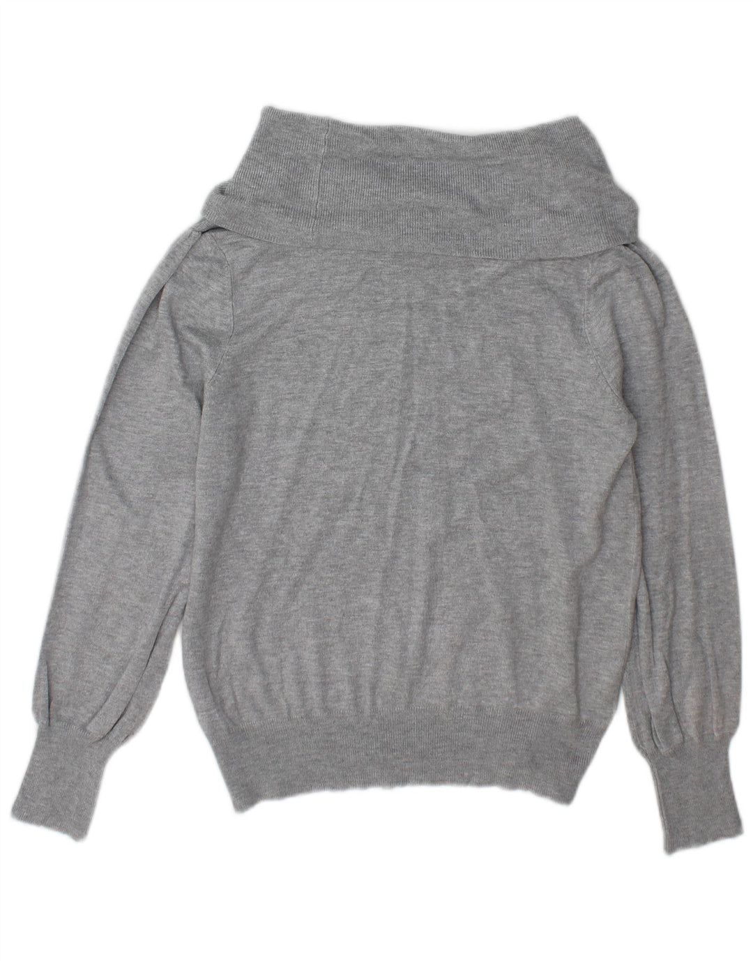 Marks & Spencer Rollkragenpullover für Damen, UK 12, mittelgraue Viskose