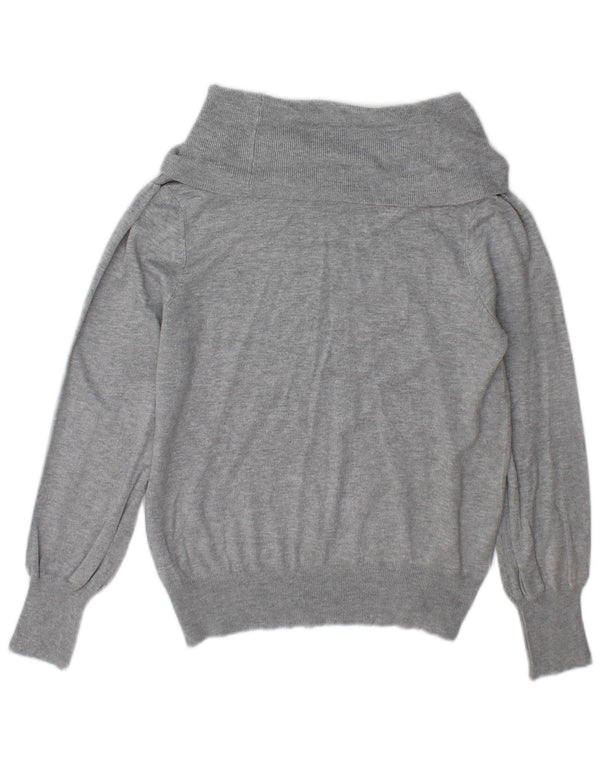 Marks & Spencer Rollkragenpullover für Damen, UK 12, mittelgraue Viskose