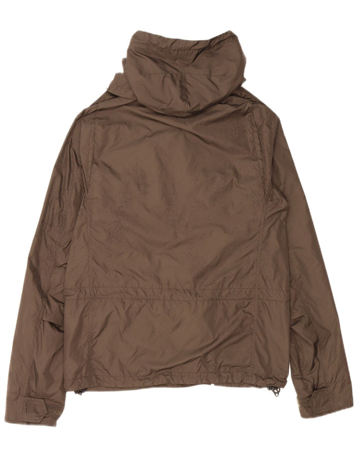 Aspesi Herren-Utility-Jacke mit Kapuze, UK 36, Small, Khaki, Polyamid