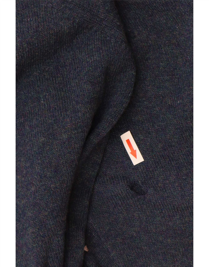 Marks & Spencer Herren-Pullover mit Rundhalsausschnitt, Mittelblaue Lammwolle