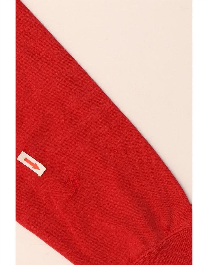 Nike Herren Kapuzenpullover, groß, aus roter Baumwolle