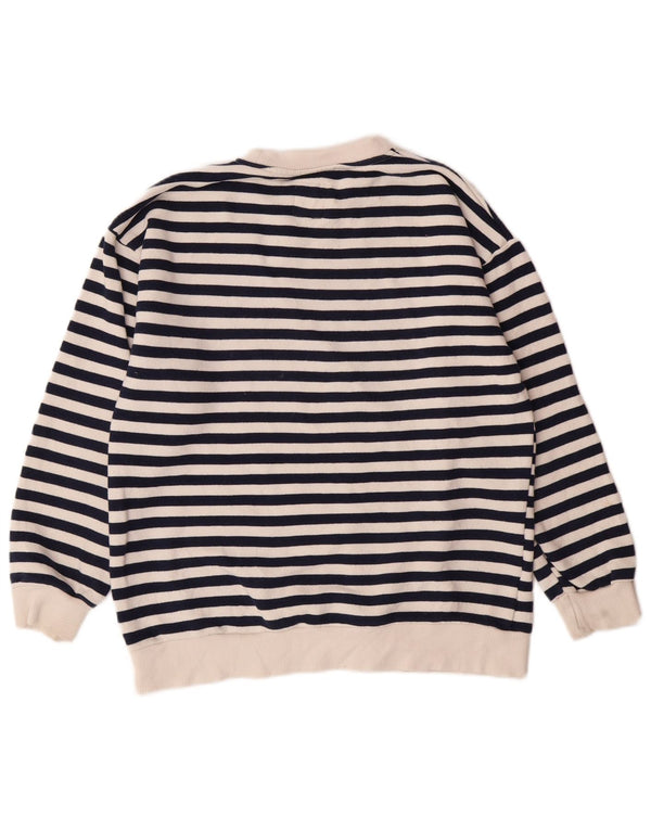 Zara Mädchen Sweatshirt Pullover 9-10 Jahre Marineblau gestreift