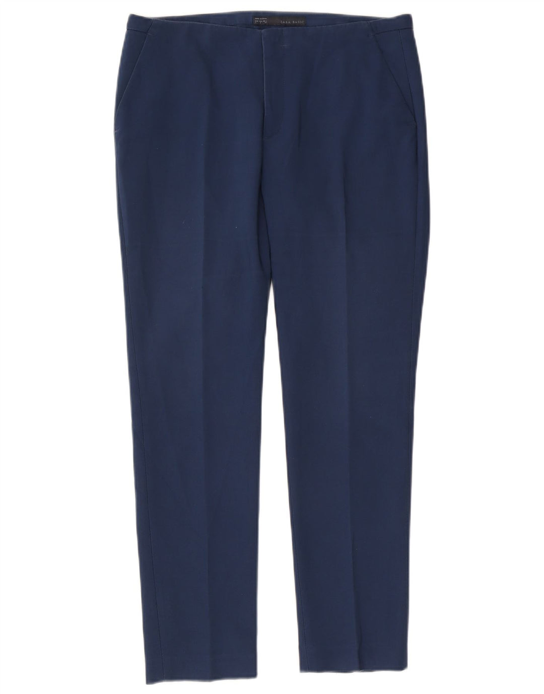 Zara Slim Chino-Hose für Damen, Größe L, W30, L27, Blau