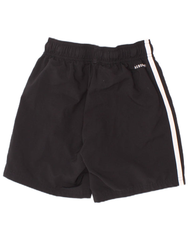 Adidas Jungen Aeroready Sportshorts 7–8 Jahre, schwarzes Polyester