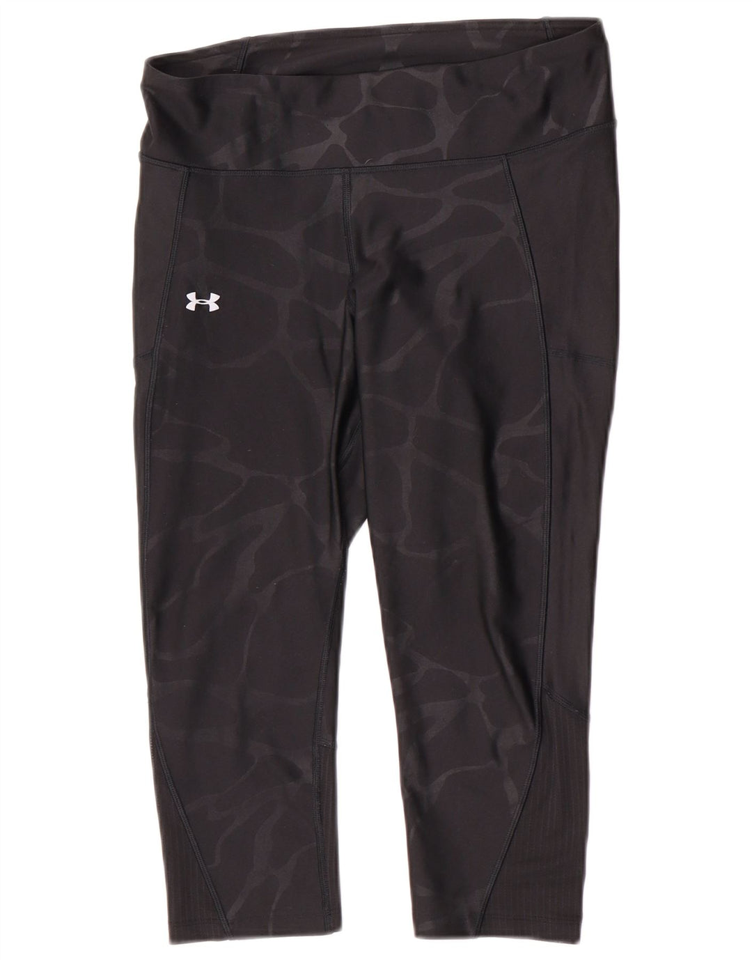 Under Armour Damen Capri-Leggings UK 14 Mittelschwarze Tarnung