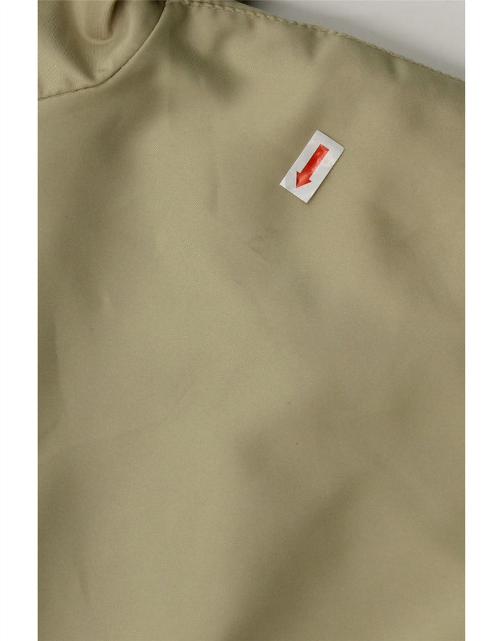 VINTAGE Womens Bomber Jacket UK 22 3XL Beige Polyester Vintage Vintage and Second-Hand Vintage from Messina Hembry 