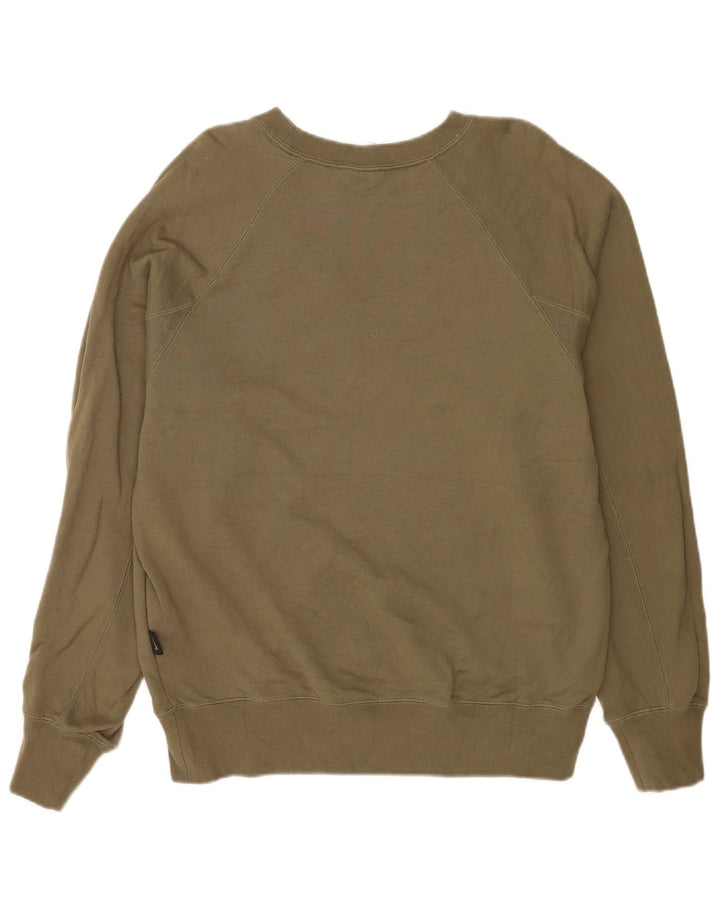 Nike Herren-Sweatshirt mit Grafik, groß, Khaki, Baumwolle