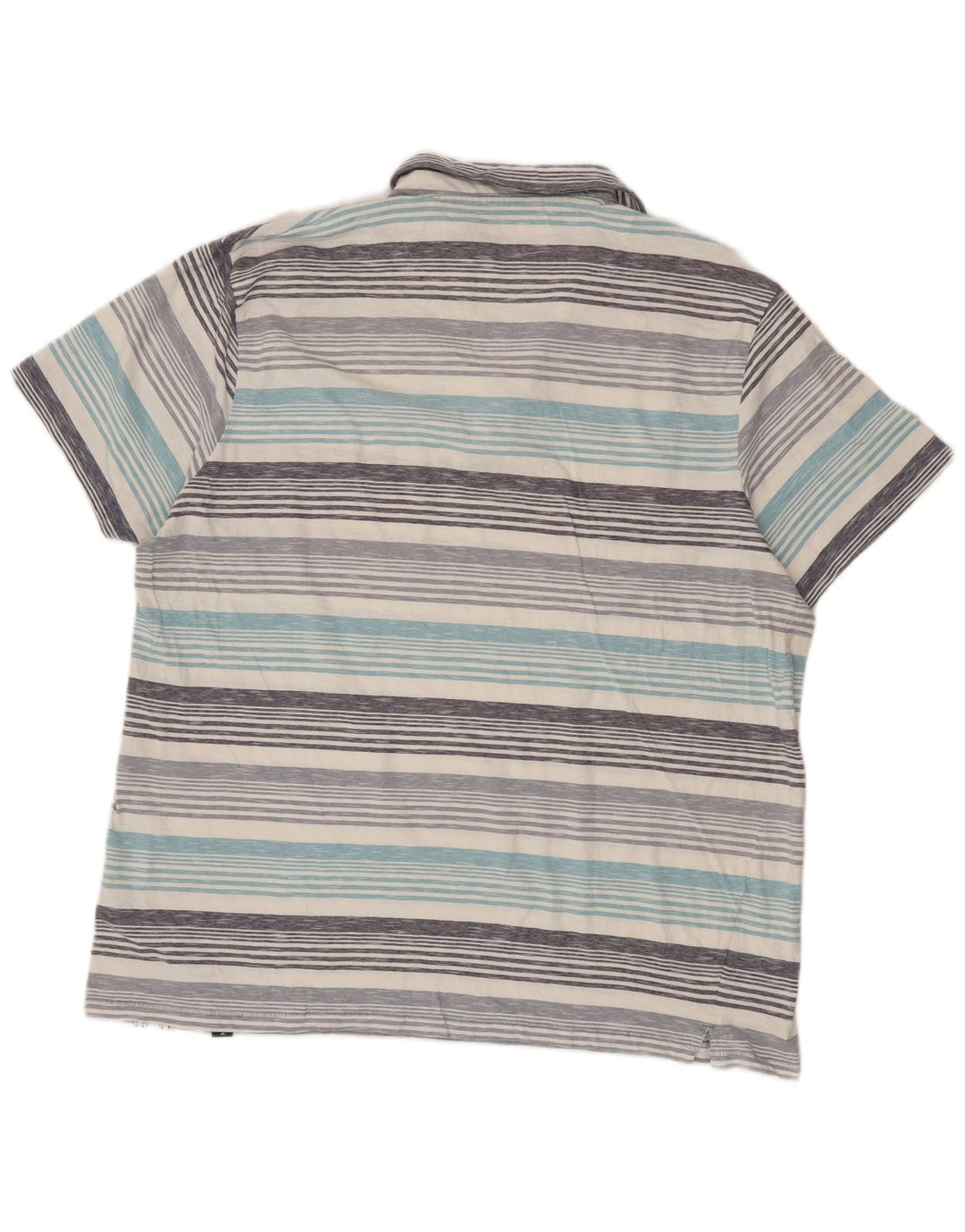 Weird Fish Herren-Poloshirt 2XL, blau gestreift, Baumwolle