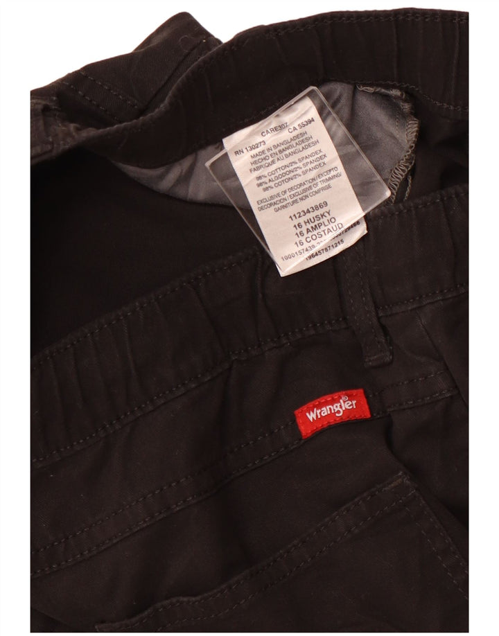 WRANGLER Jungen-Jogger-Cargohose, 15–16 Jahre, W32, L27, schwarze Baumwolle