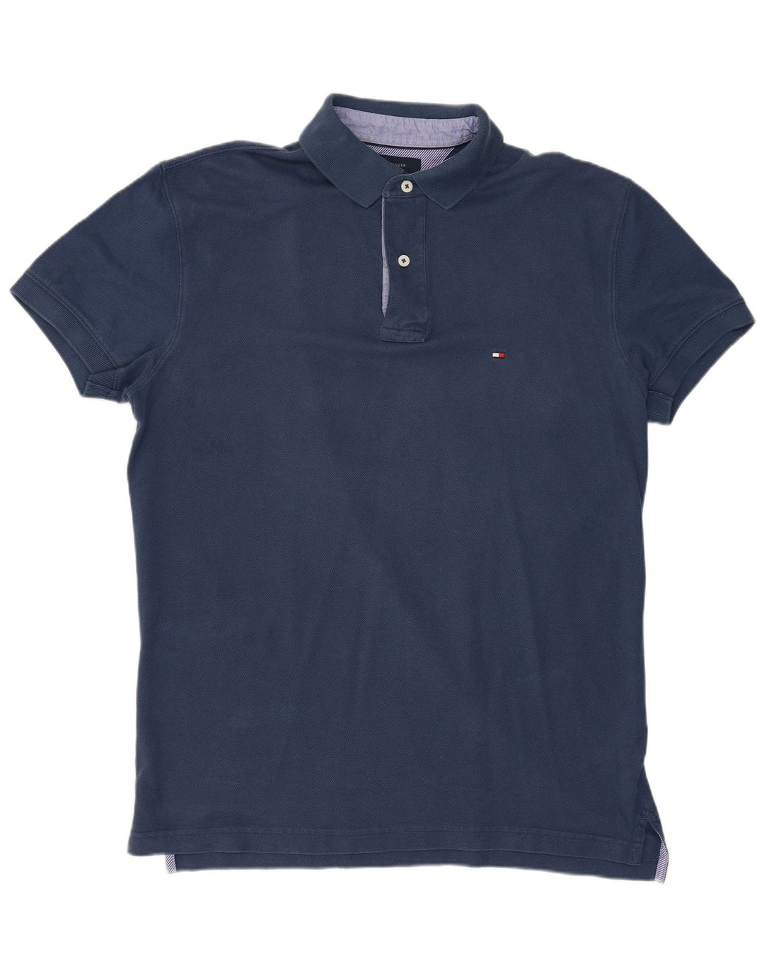 TOMMY HILFIGER Herren Poloshirt Medium Marineblau Baumwolle