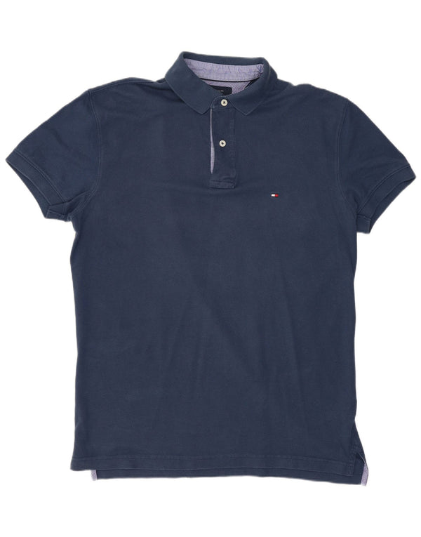 TOMMY HILFIGER Herren Poloshirt Medium Marineblau Baumwolle
