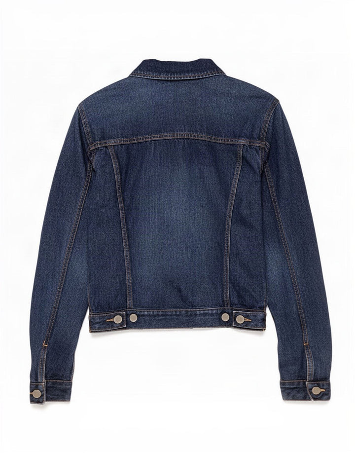 Benetton Damen Jeansjacke UK 10 Small Blau