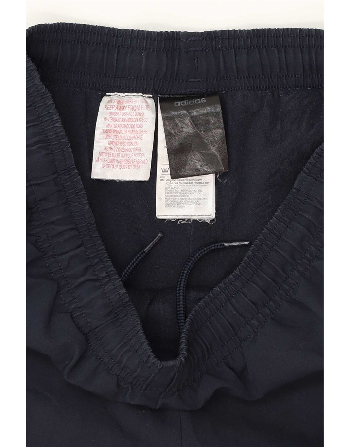 Adidas Mens Tracksuit Trousers Joggers Medium Navy Blue Polyester