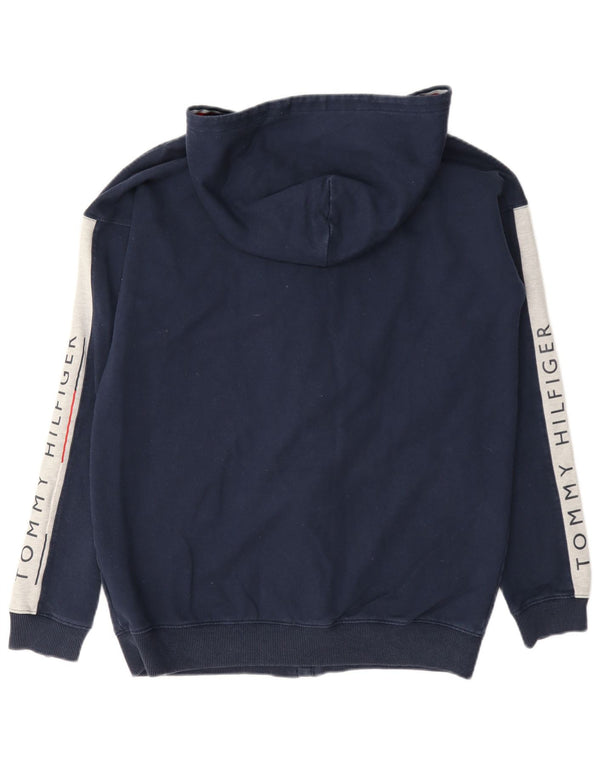 Tommy Hilfiger Kapuzenpullover mit Reißverschluss für Jungen, 15–16 Jahre, Marineblau, Farbblock