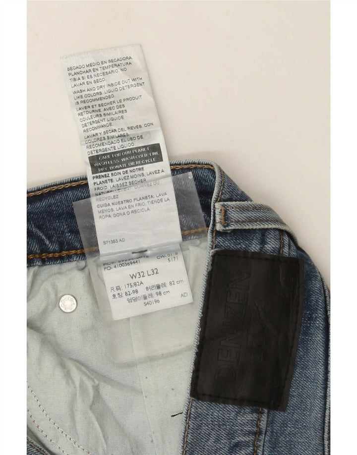 Levi's Herren Denizen Slim Tapered Jeans W32 L32 Blaue Baumwolle