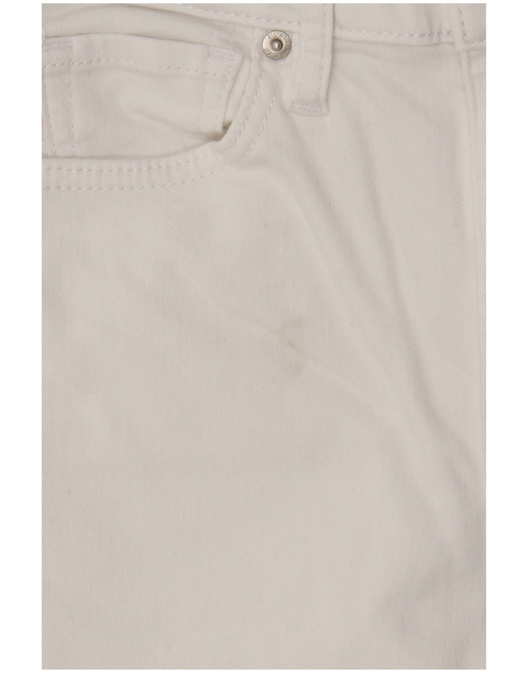 Superdry Damen Skinny Jeans W28 L30 Weiße Baumwolle