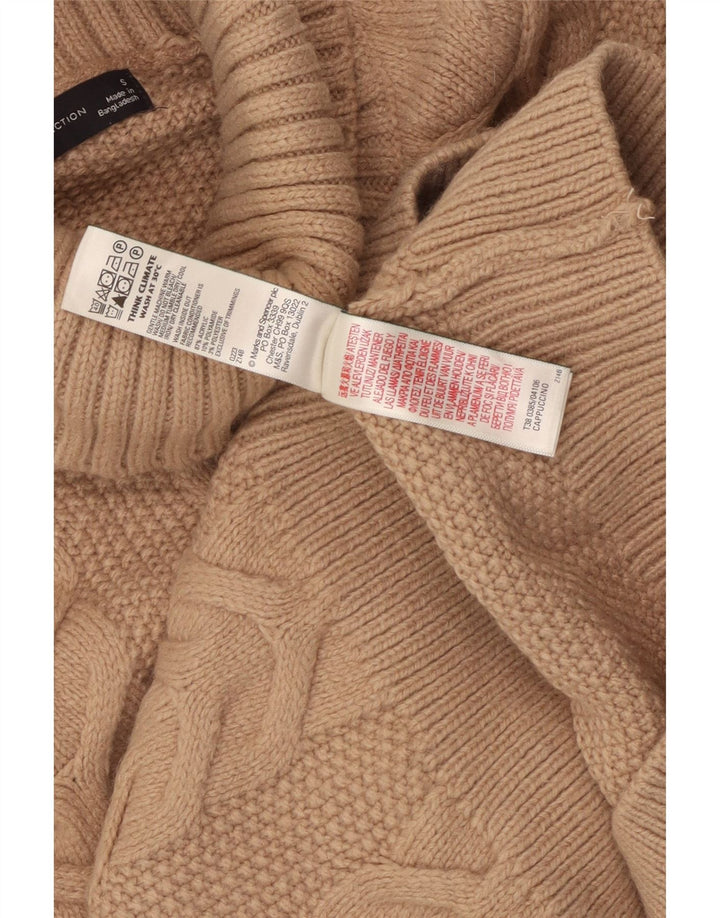 MARKS & SPENCER Rollkragenpullover für Damen, Gr. 10, Braun