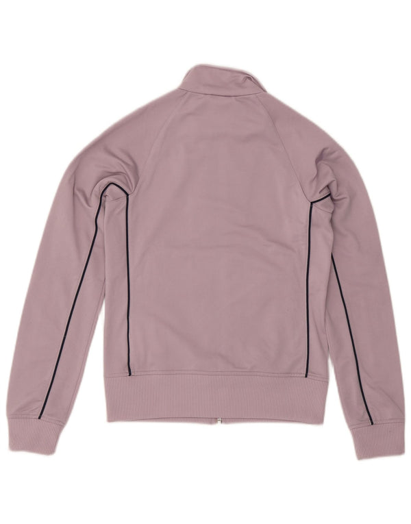 Adidas Damen Trainingsanzug Top Jacke UK 10 Small Lila Polyester