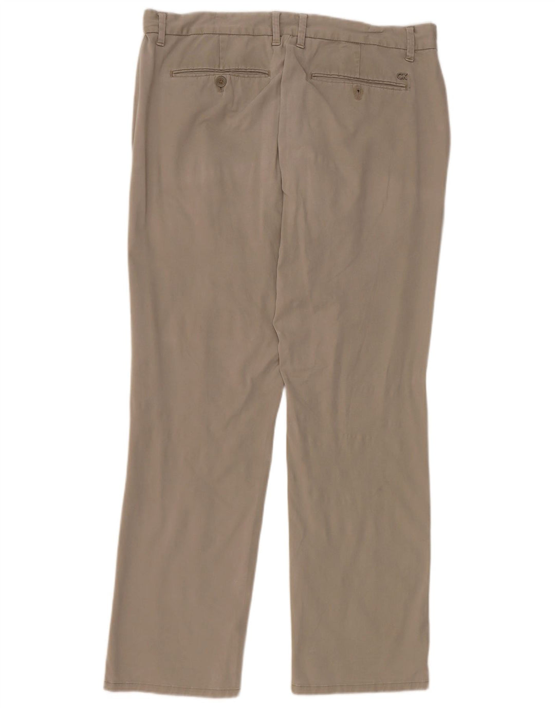 Calvin Klein Herren Straight Chino Hose W36 L32 Grau