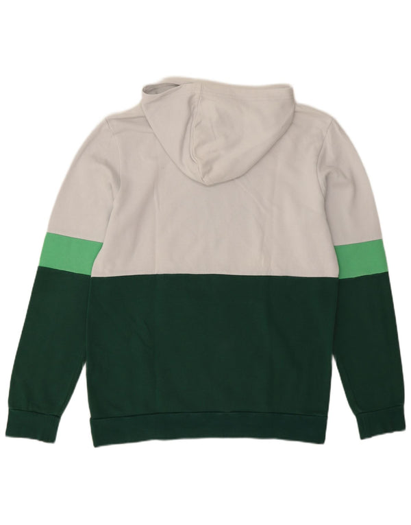 Adidas Jungen Grafik-Hoodie-Pullover, 15–16 Jahre, weißes Farbblockdesign