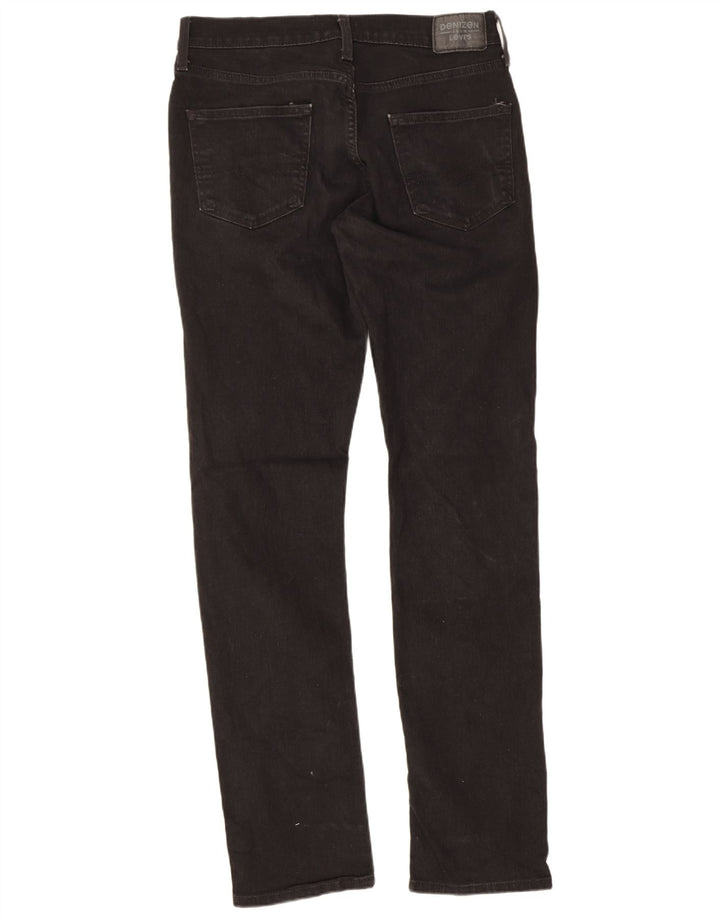 Levi's Herren Denizen Slim Jeans W33 L32 Schwarze Baumwolle