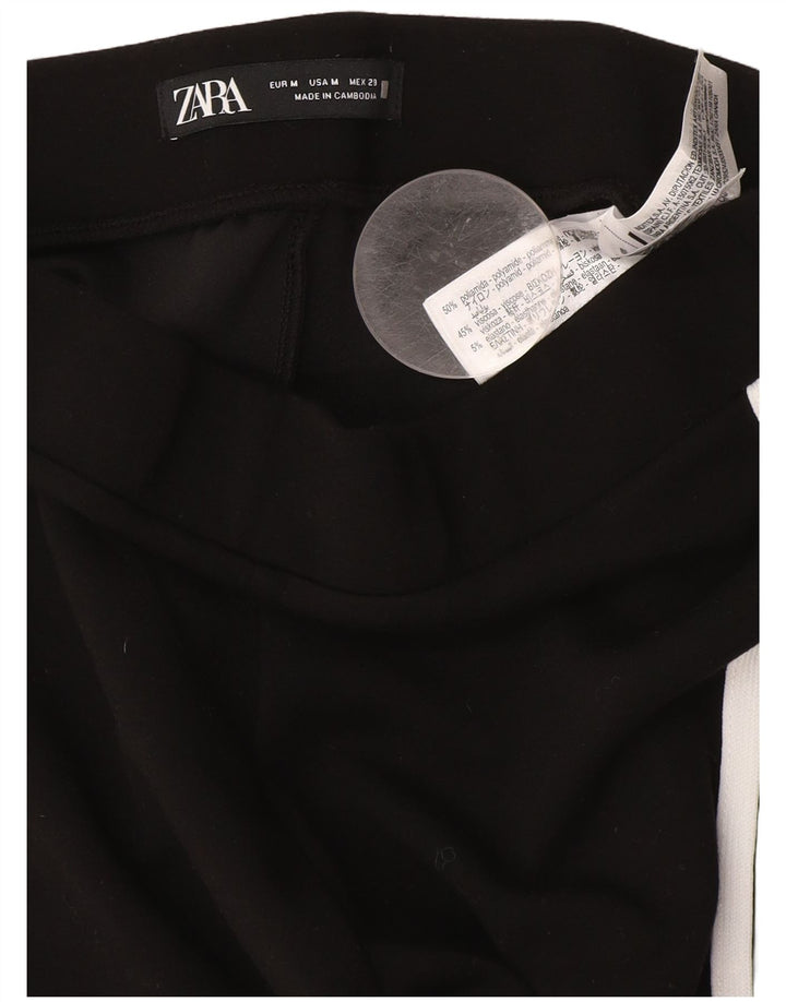 Zara Damen Flare-Trainingshose, Mittelschwarz, Polyamid