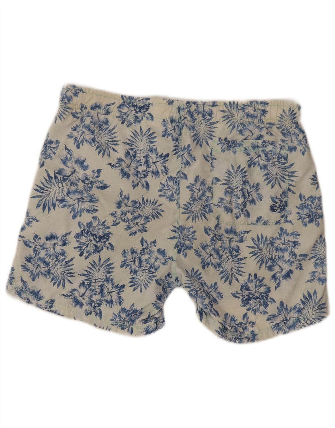 Maui and Sons Herren-Badeshorts aus mittelblauem, geblümtem Polyamid