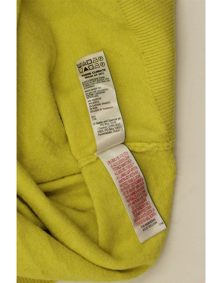 Marks & Spencer Rollkragenpullover für Damen, Gr. 10, Gelb