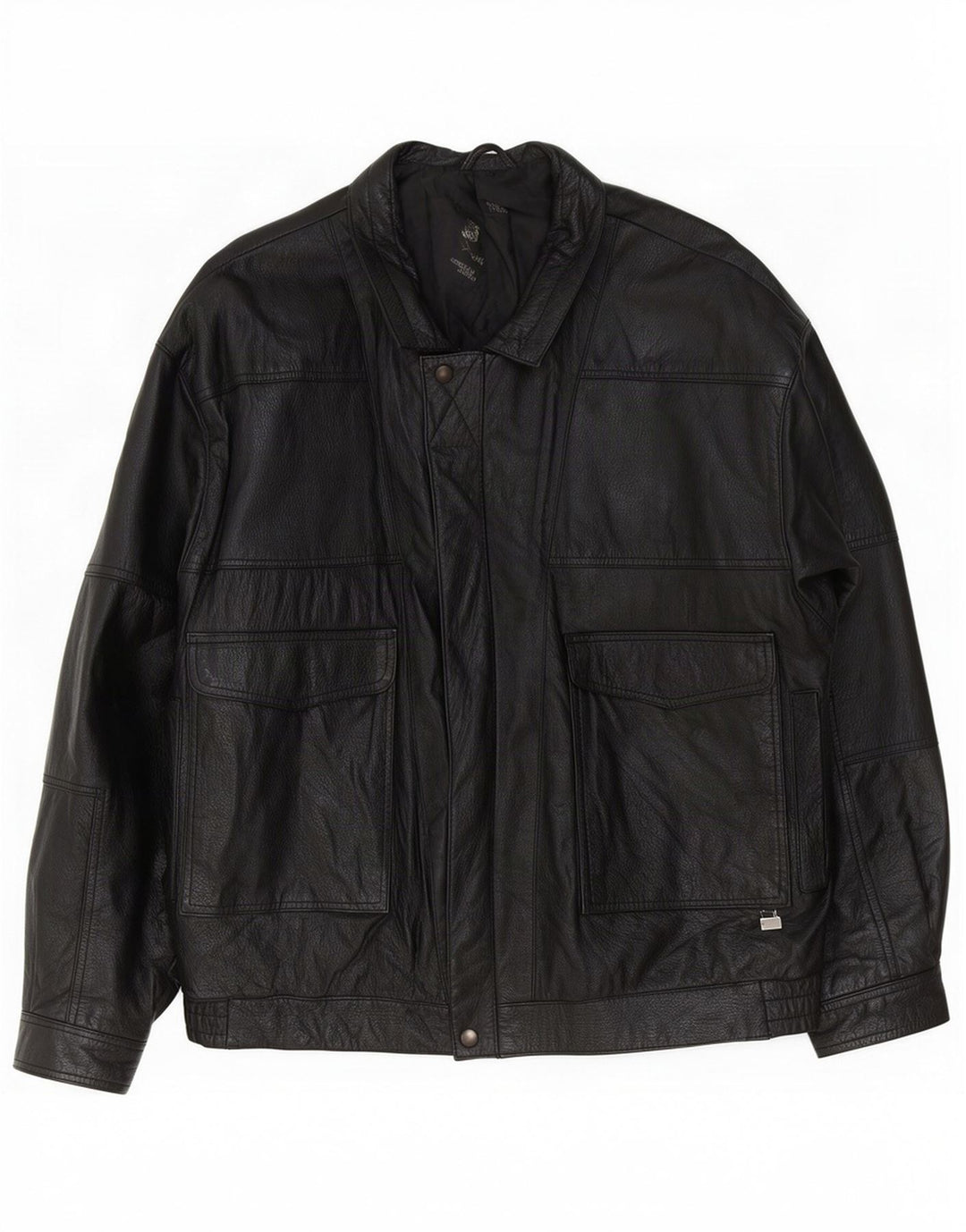 Max Moser Herren Lederjacke IT 50 Large Schwarz