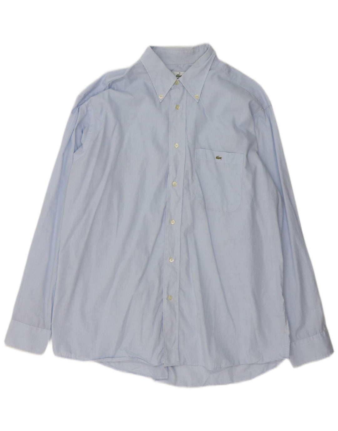 Lacoste Herrenhemd Größe 43 Große blaue Baumwolle