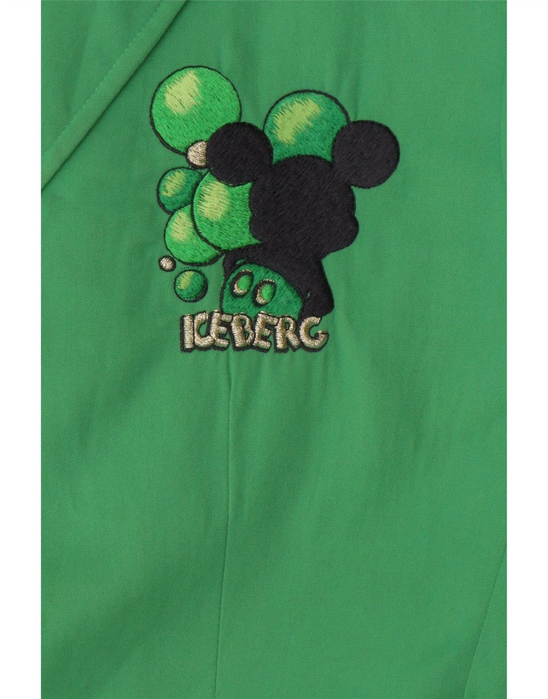 Iceberg Damen-Blazer mit Micky-Maus-Grafik, Gr. 46, Grün