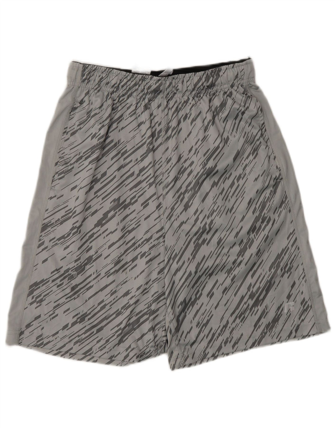 Russell Athletic Herren-Sportshorts, klein, grau geflecktes Polyester