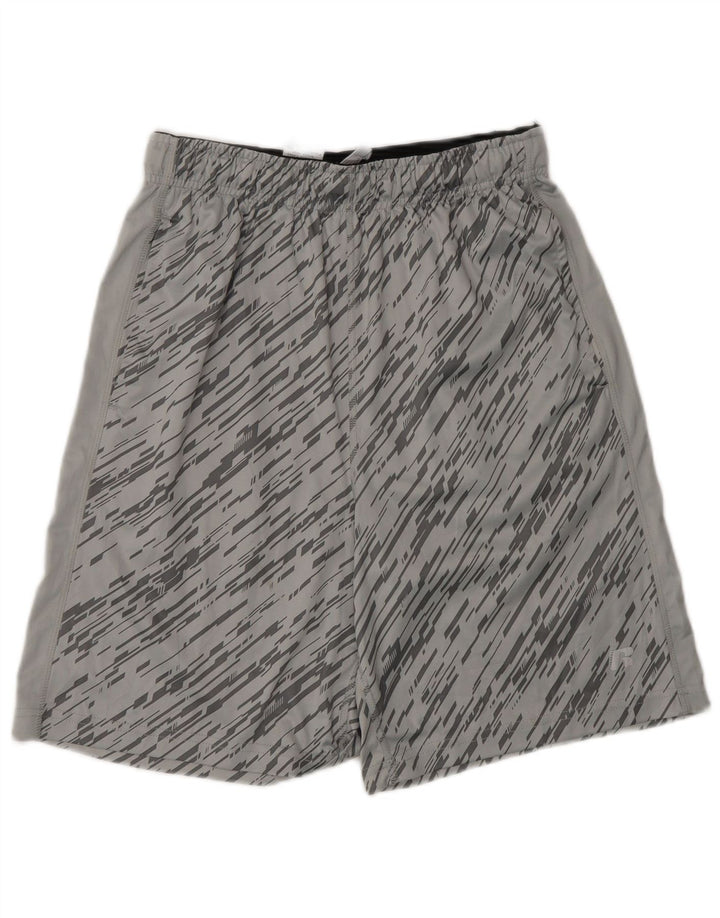 Russell Athletic Herren-Sportshorts, klein, grau geflecktes Polyester
